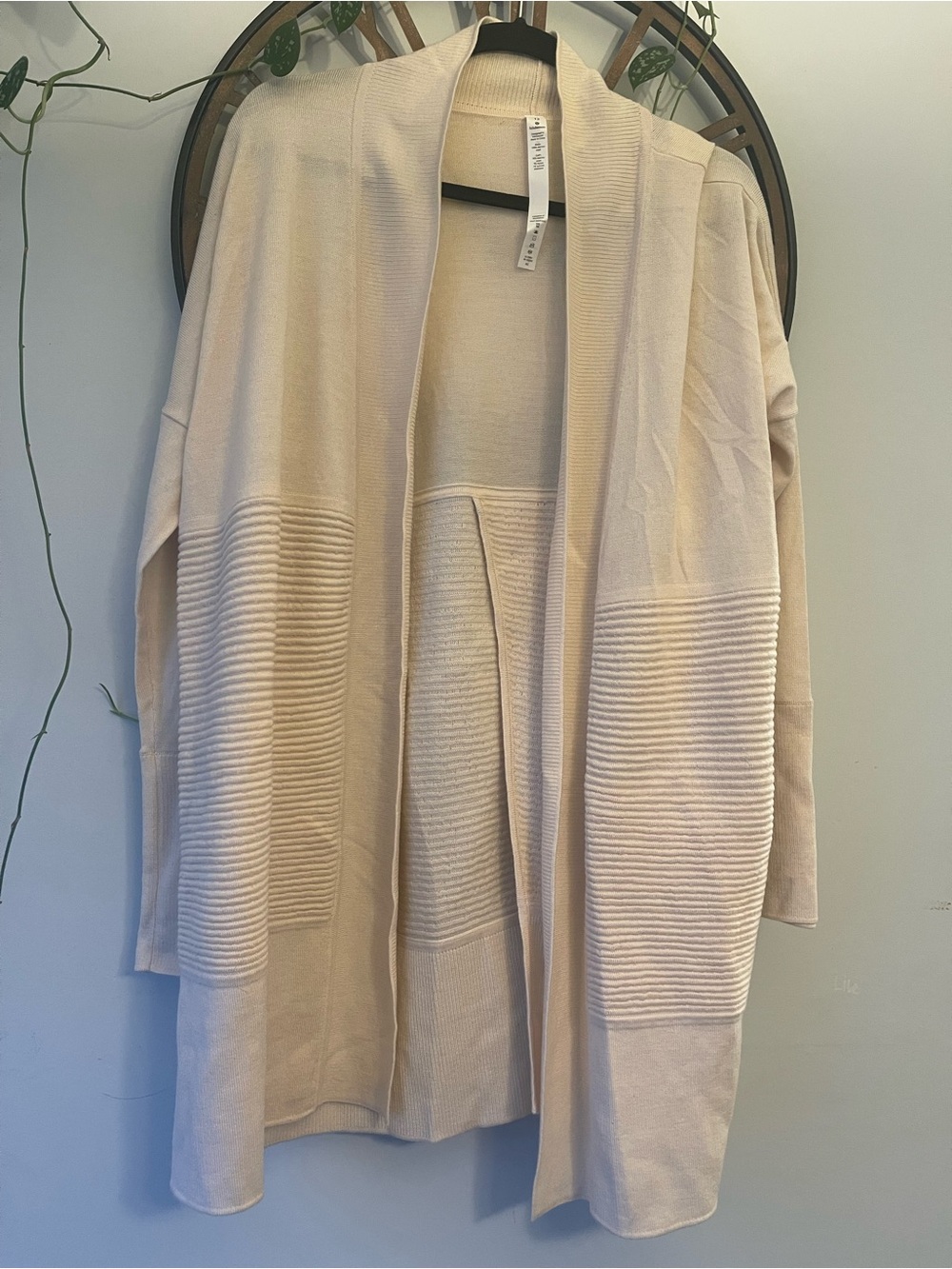 Lululemon sit in lotus wrap sweater cardigan merino wool